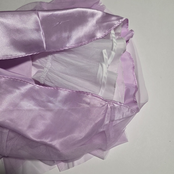 Jona Michelle Pastel Floral Dress with Lavender Tulle, Girls' Size 3T - Picture 8 of 10